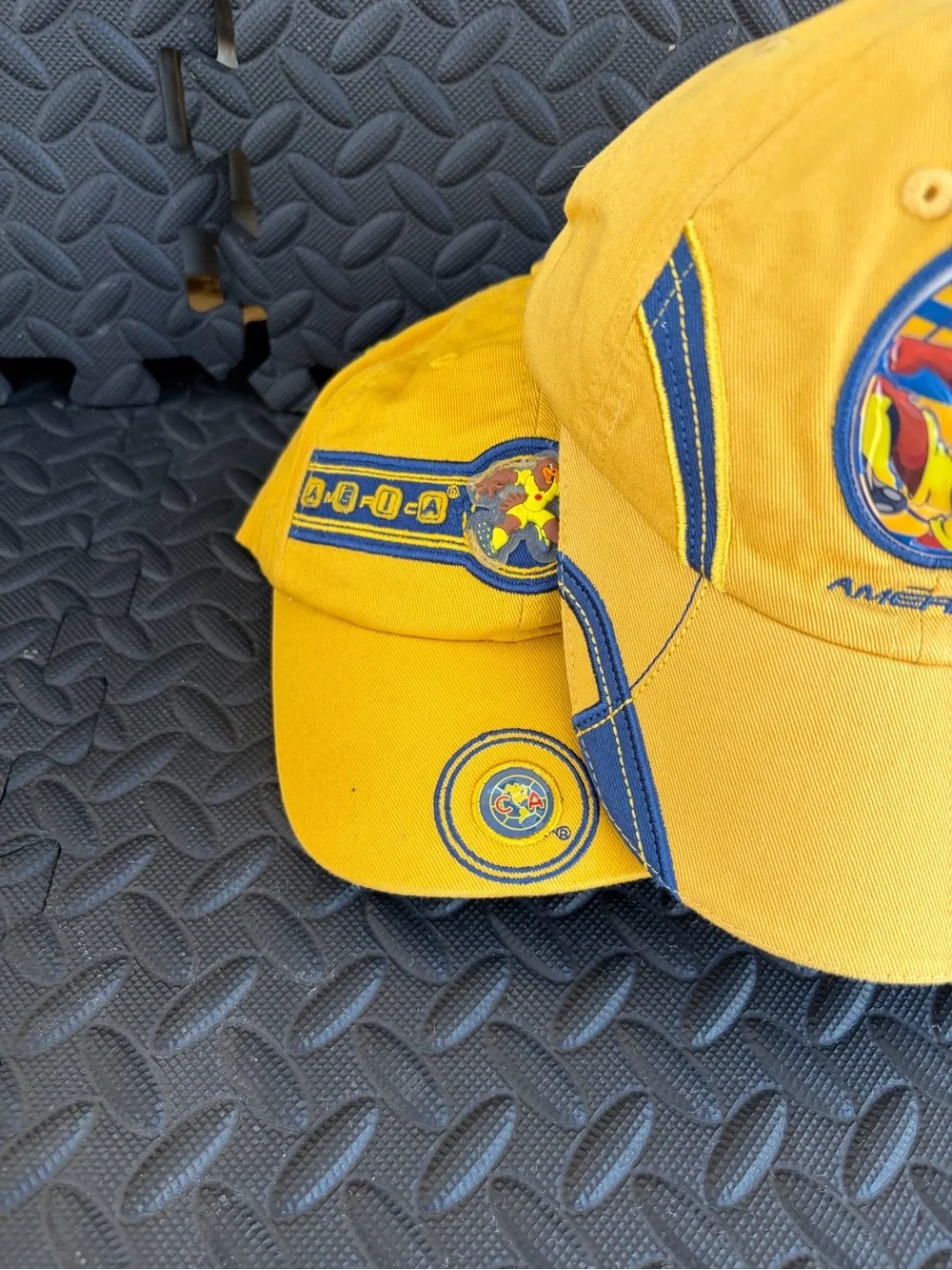América  Aguilas Yellow Cotton Baseball Cap with Team Crest Unixes